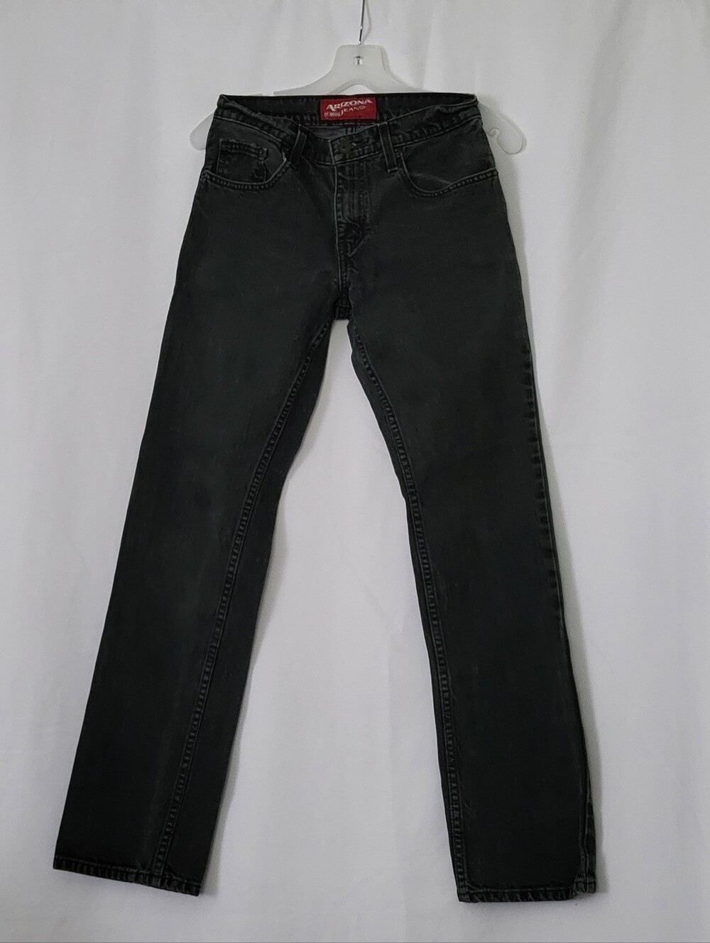 28 X 32 Arizona Jean Company Dark Grey Straight-Leg Men's Jeans